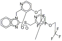 N-[3-Methyl-4-(2,2,2-trifluoroethoxy)-2-pyridinyl]Methyl Lansoprazole-d4 Sulfone Struktur