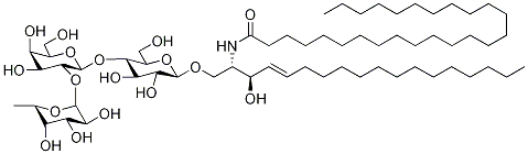 Fuc1-α-2Gal1-β-4Glc-β-CeraMide Struktur