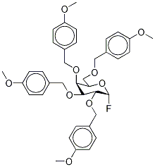 Fluoro 2,3,4,6-Tetra-O-(4-methoxybenzyl)-α-D-galactopyranoside Struktur