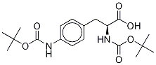 N-[(1,1-Dimethylethoxy)carbonyl]-4-[[(1,1-dimethylethoxy)carbonyl]amino]- D-phenylalanine Struktur