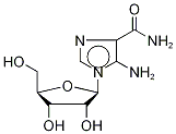 5-Aminoimidazole-4-carboxamide-1-β-D-ribofuranoside-13C2,15N Struktur