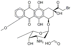 14-Bromo Daunorubicin Formate Salt Struktur