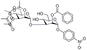 4-Nitrophenyl 2-Benzoyl-3-O-(2’,3’,4’,6’-tetra-O-acetyl-α-D-mannopyranosyl)-α-D-mannopyranoside Struktur