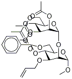 Methyl 3-O-Allyl-4,6-O-benzylidene-2-O-(tetra-O-acetyl-α-D-mannopyranosyl)-α-D-mannopyranoside Struktur