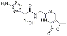 (Z)-2-(2-AMinothiazol-4-yl)-2-(hydroxyiMino)-N-{[(2RS,5RS)-5-Methyl-7-oxo-2,4,5,7-tetrahydro-1H-furo[3,4-d][1,3]thiazin-2-yl]Methyl}acetaMide
(Mixture of 2 DiastereoMers) Struktur