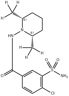 ClopaMide-d6 Struktur