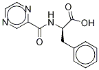 N-Pyrazinylcarbonyl-L-phenylalanine-d8 Struktur