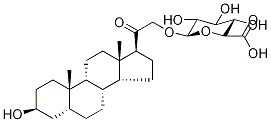 (3α,5β)-3-Hydroxy-20-oxopregnan-21-yl-d5 β-D-Glucopyranosiduronic Acid Struktur