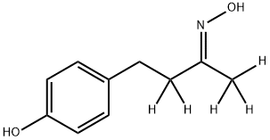 (E/Z)-4-(4'-Hydroxyphenyl)-2-butanone-d5 Oxime Struktur