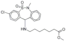 Tianeptine-d12 Methyl Ester Struktur