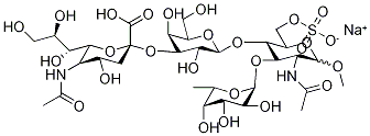 6-Sulfo Sialyl Lewis X Methyl Glycoside Sodium Salt Struktur