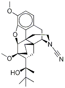 N-Cyano-3-O-Methyl Norbuprenorphine-d9 Struktur