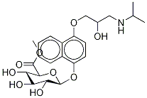 4-Hydroxy Propranolol β-D-Glucuronide Methyl Ester (Mixture of DiastereoMers) Struktur