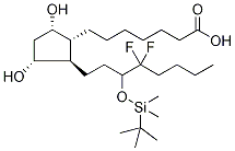 7-[3,5-Hydroxy-2-(3-O-tertbutyldiMethylsilyl-4-difluoro)octane] Heptanoic Acid Struktur