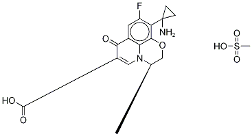 Pazufloxacin-d4 Mesylate Struktur