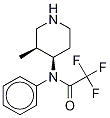 rac-cis 3-Methyl-N-phenylaMino-4-piperidinaMine N-Trifluroacetate Struktur