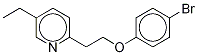 2-[2-(4-BroMophenoxy)ethyl]-5-ethylpyridine-d4 Struktur