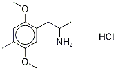 2,5-DiMethoxy-4-MethylaMphetaMine-d6 Hydrochloride Struktur