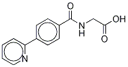 N-[4-(2-Pyridinyl)benzoyl]glycine-13C2,15N Struktur