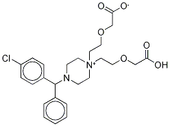 2-(p-chlorobenzhydrylpiperazine)-[N,N-bis(2-ethoxyacetic acid)] Struktur