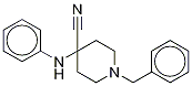 4-(Phenyl-13C6-amino]-1-benzyl-4-piperidinecarbonitrile Struktur