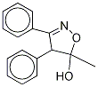 4,5-Dihydro-5-methyl-3,4-diphenyl-5-isoxazolol-13C2, 15N Struktur