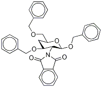 Benzyl 2-Deoxy-2-phthalimido-4-deoxy-3,6-di-O-benzyl--D-glucopyranoside Struktur