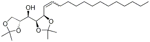 (2R,3R,4S,5R)1,2:4,5-Di-O-isopropylidene-3-hydroxy-6-nonadecene Struktur