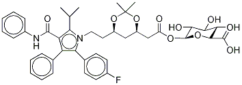 Atorvastatin Acetonide Acyl-β-D-glucuronide Struktur