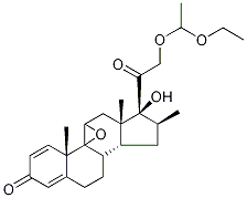 21-(1-Ethoxyethyl) Beclomethasone 9,11-Epoxide-d5 Struktur