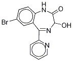 3-Hydroxybromazepam-d4 Struktur