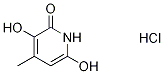 3,6-Dihydroxy-4-Methyl-2(1H)-pyridinone Hydrochloride Struktur