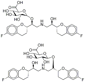 (+)-Nebivolol O-β-D-Glucuronide
(Mixture of 2 DiastereoMers) Struktur