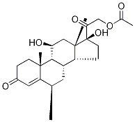 6α-Methyl Hydrocortisone-d4 21-Acetate Struktur