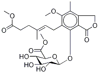 Mycophenolic Acid-d3 Methyl Ester 6-(Methyl β-D-Glucuronate) Struktur