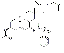 7-p-Toluenesulfonylhydrazide Cholesterol-d7 3-Acetate Struktur