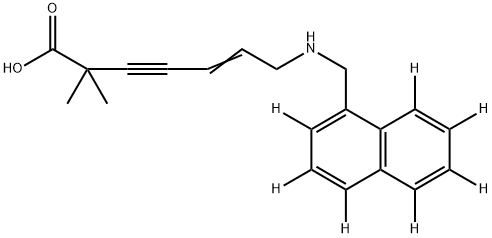 N-DESMETHYLCARBOXY TERBINAFINE-D7 Struktur