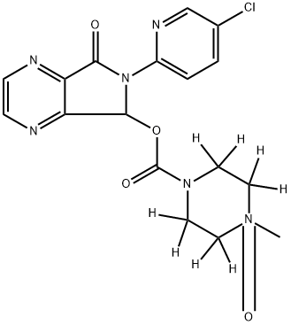 Zopiclone-d8 N-Oxide(Mixture of diastereomers) Struktur