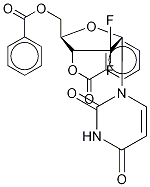 1-(3,5-Di-O-benzoyl-2-deoxy-2,2-difluoro-a-D-erythro-pentofuranosyl)-2,4(1H,3H)-pyrimidinedione-13C,15N2 Struktur