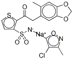 Sitaxsentan-13C4 Sodium Struktur