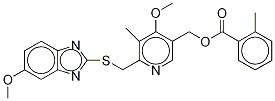 o-Toluoyl-5-hydroxy Omeprazole Sulfide-d3 Struktur