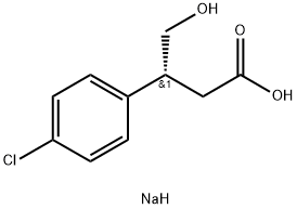 (R)-3-(4-Chlorophenyl)-4-hydroxybutyric Acid SodiuM Salt Struktur