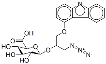 4-[1'-(3'-Azido-1',2'-propanediol)]carbazole 2'-O-β-D-Glucuronide Struktur