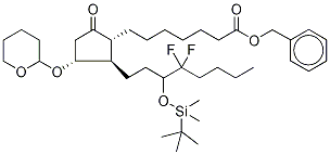 11-O-Tetrahydropyranyl-15-O-tert-butyldiMethylsilyl-lubiprostone-d7 PhenylMethyl Ester Struktur