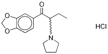 3',4'-(Methylenedioxy)-2-(1-pyrrolidinyl)butyrophenone-d8 Hydrochloride Struktur