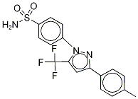 N-De(4-sulfonaMidophenyl)-N'-[4-sulfonaMido(phenyl-d4)] Celecoxib Struktur