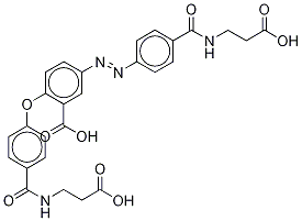 2-O-[4-[[(2-carboxyethyl)aMino]carbonyl]phenyl] Balsalazide Struktur