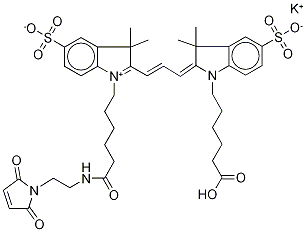 Cyanine 3 MaleiMide, PotassiuM Salt (~90%) Struktur