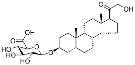 21-Hydroxy-20-oxo-5β-pregnan-3α-yl-d5 β-D-Glucopyranosiduronic Acid Struktur