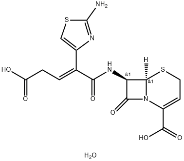 (E)-Ceftibuten Dihydrate Struktur